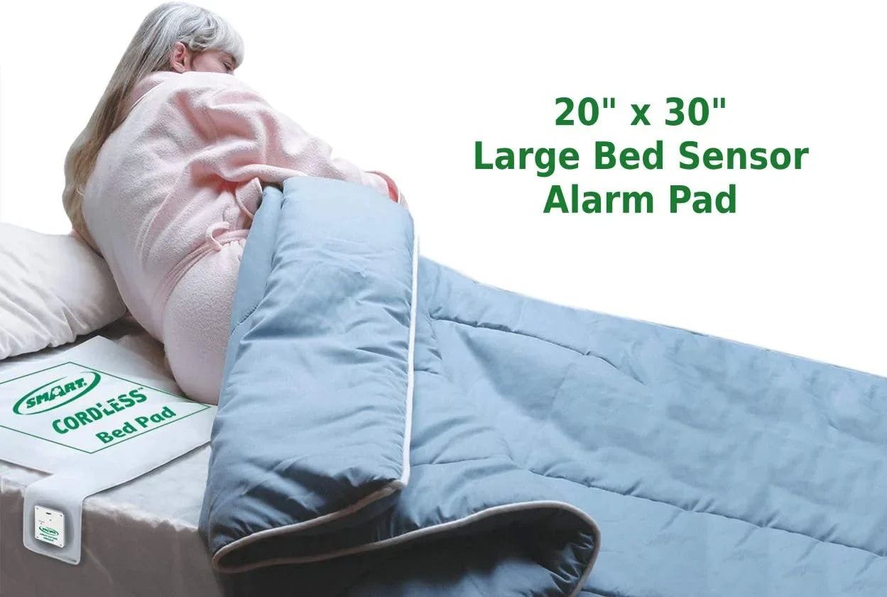 Monitor, 7 30”) - Individual Wipes Bed Bed 20 Day Alarm x Smart Remote and Box Pill Pad Alarm Caregiver Alert Liberty System Wireless Cordless with Cleaning (20”