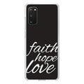 Galaxy Love / Acrylic DistinctInk Hope White Hybrid / Black for S20 Shockproof / - Tempered - Screen) & - Back, Faith (6.7" Protector Glass 5G Bumper, Case Christ Clear PLUS - TPU Screen