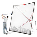 10ft Portable, Ball - Practice Big Swing Black Driving Range, Hitting Home Net Return, Size Auto Golf Aids, Training Net