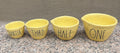each Cups Lettering Cup Quarter 1 4-piece Black Measuring set Third includes Rae of Yellow Ceramic Half One Dunn Kitchen Speckled