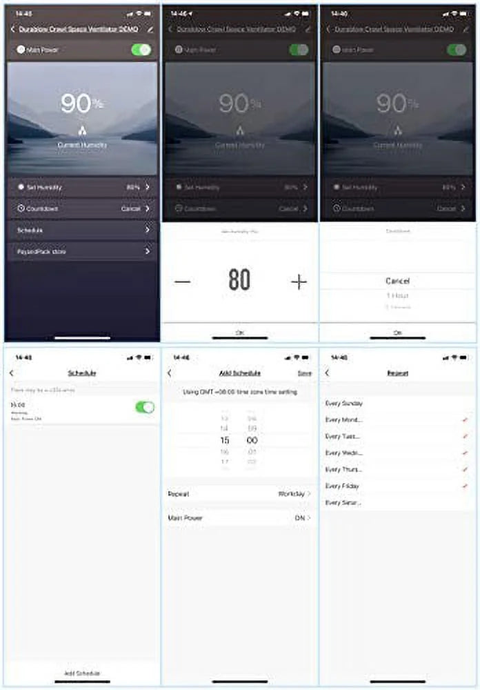 WiFi Google Alexa, with MFB Home Crawl Smart Humidity, Remote Mitigation, Compatible Ventilator, Home Radon M2D-SH Air-Out Space