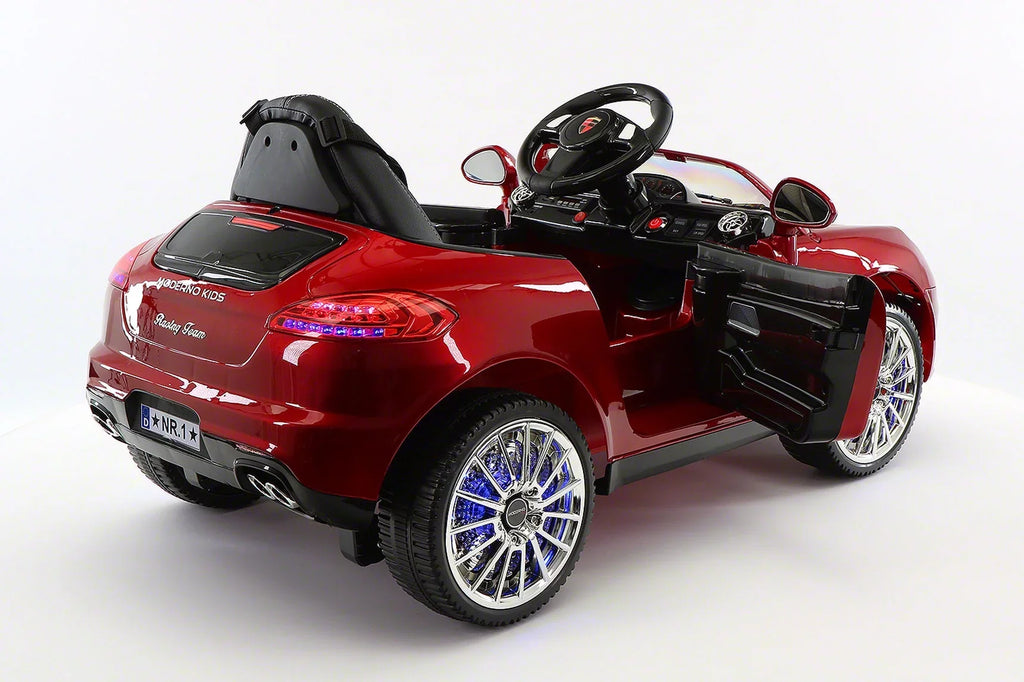 Parental Kids Roadster | with Electric Cherry Red Car 12V Ride-On Remote Kiddie R/C