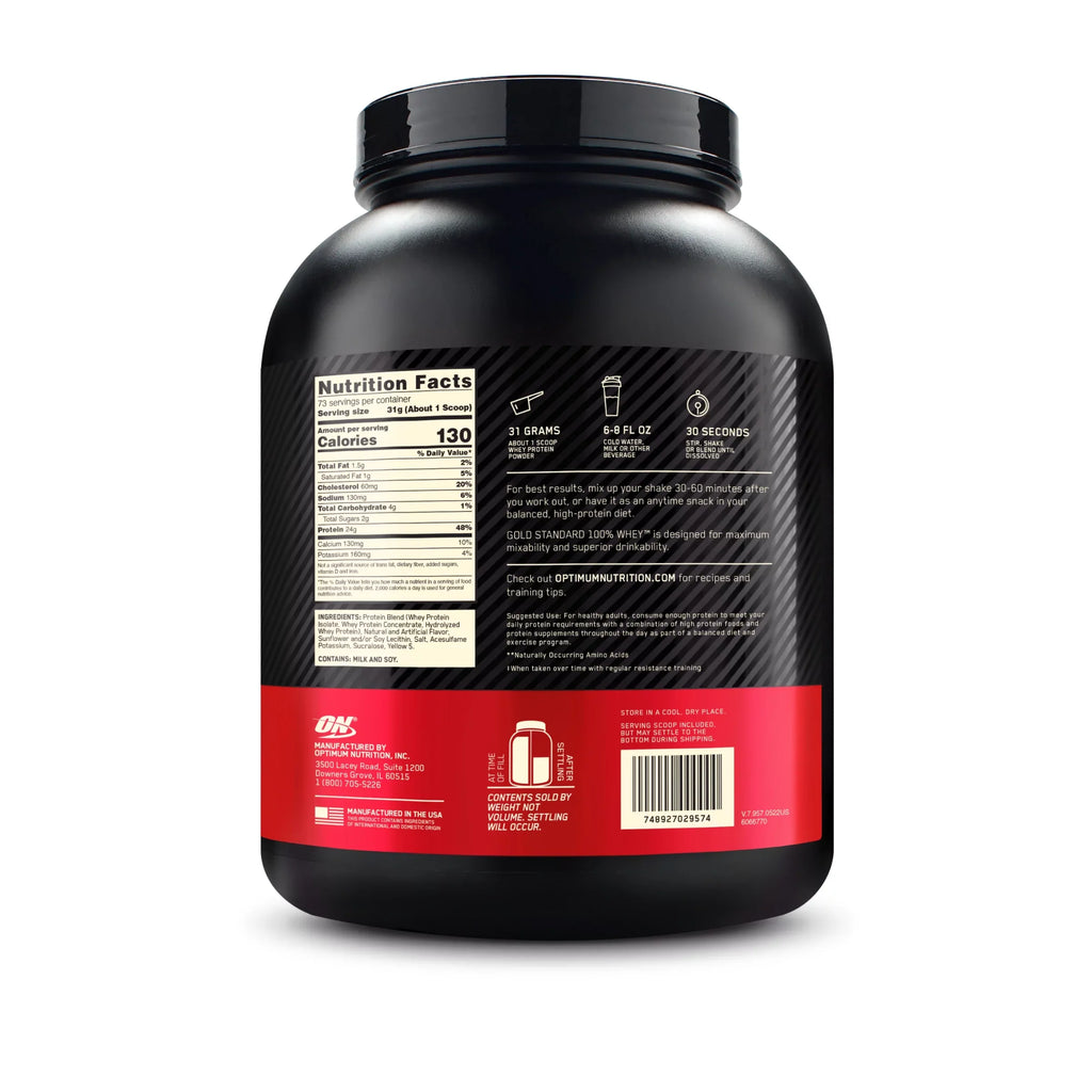 73 Standard Nutrition, Cream, Gold 100% Powder, Protein 5 Optimum Banana Servings lb, Whey
