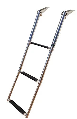 Foot Folding Steel Steps Telescopic 3 Pactrade Boat Ladder Stainless Rubber Grips Marine with