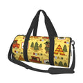 Travel Bag Sports Waterproof Compartment with Large Coaee Bag Forest Capacity and Gym Bag Luggage Cylinder Pocket Guard