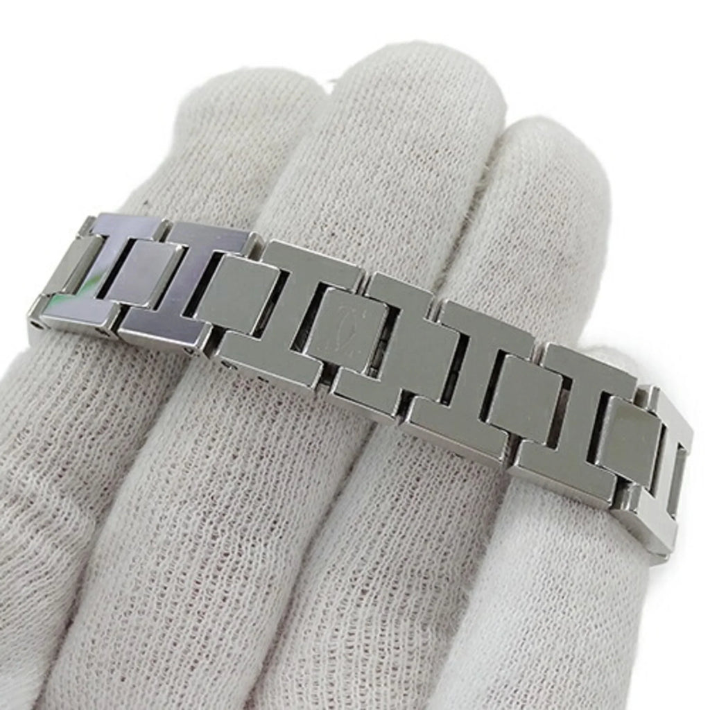 Steel, Quartz, Cartier Watch, Polished (Good) Pre-Owned W3140007, Pasha Miss Stainless Silver, Ladies SS,