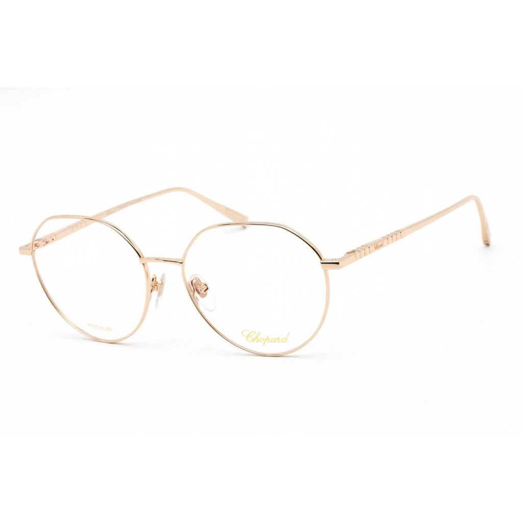 Eyeglasses Shiny VCHF71M Metal Gold Rose 0300 Chopard Women's