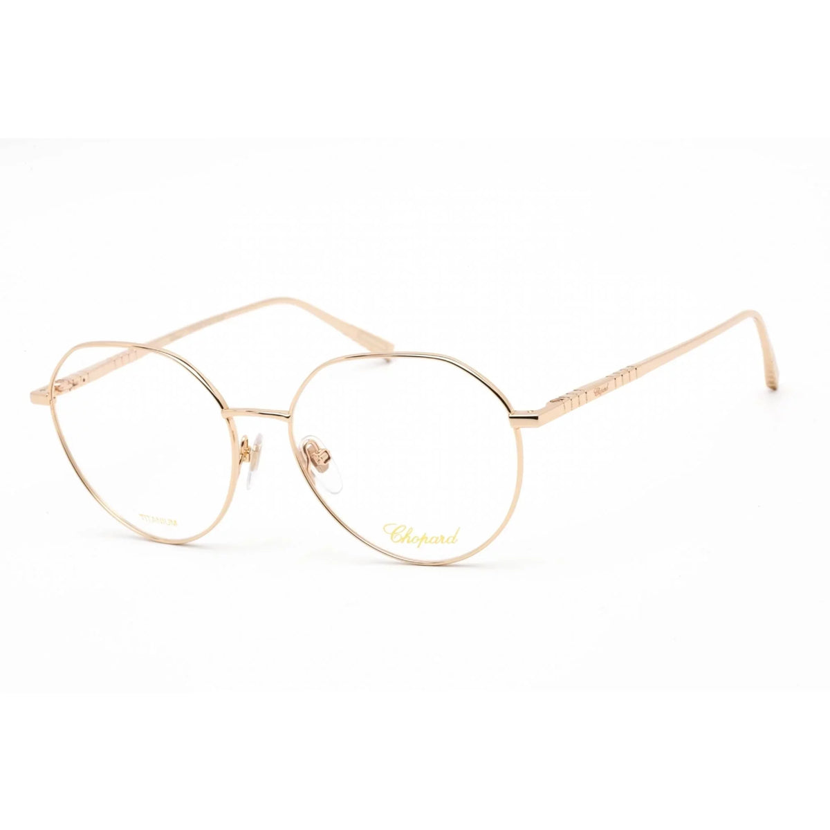 Eyeglasses Shiny VCHF71M Metal Gold Rose 0300 Chopard Women's