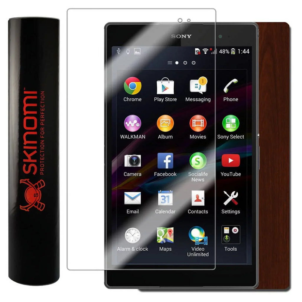 for Tablet Skinomi Wood Z3 Sony Protector Xperia Dark Screen Compact Skin &