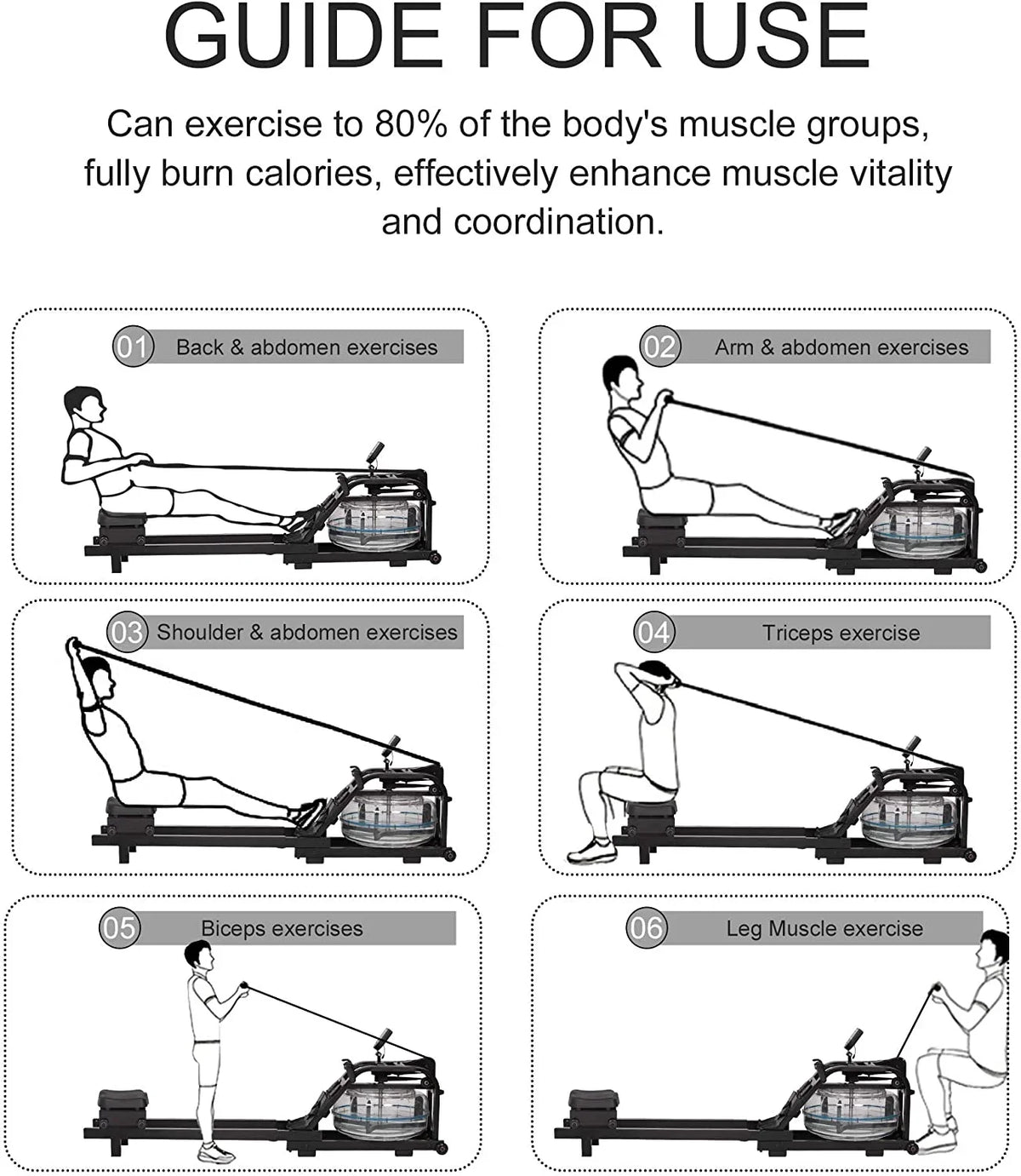 Water Rowig LCD Body Gym With Adjustable Moitor For Traiig Home Exercise Rower Resistace Whole Equipmet Water Machie Idoor