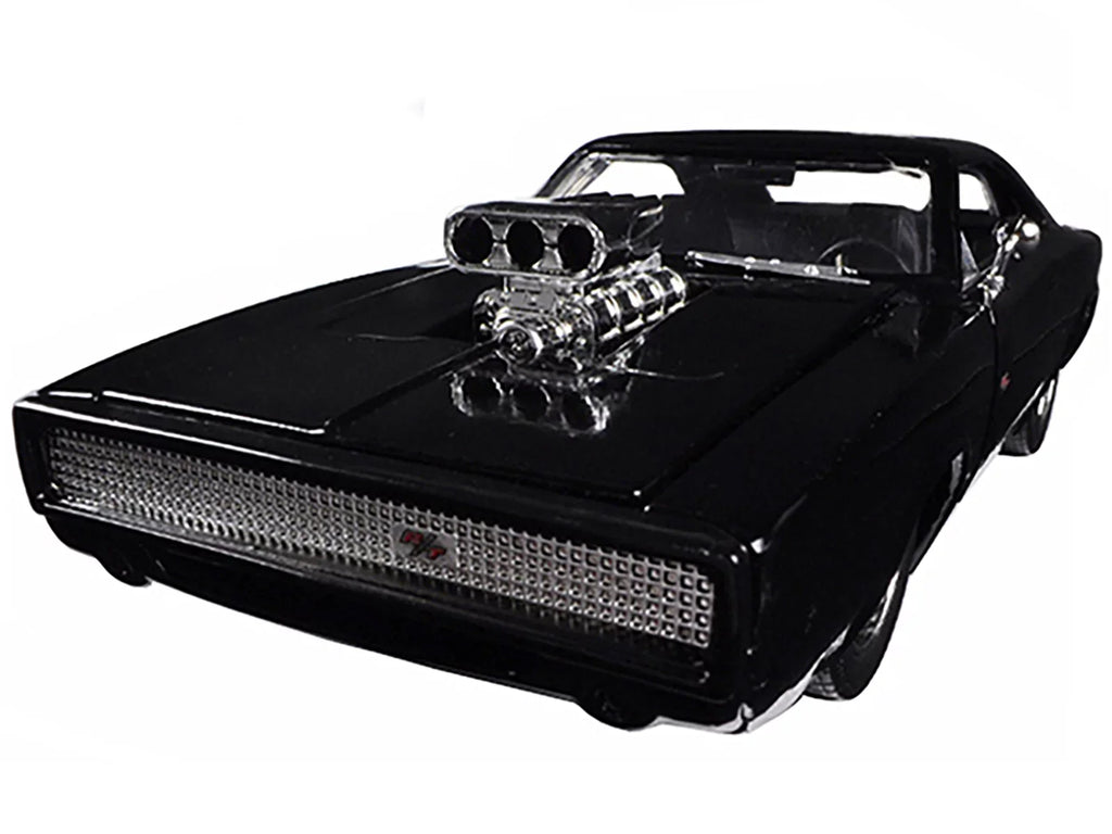 Charger "Fast Diecast by & Furious Black Dodge Jada 7" 1/24 1970 Car Dom's Model R/T Movie (2015)