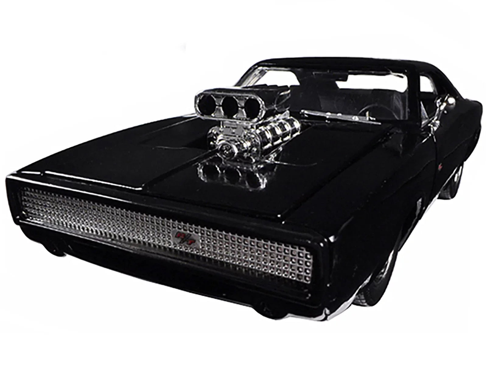 Charger "Fast Diecast by & Furious Black Dodge Jada 7" 1/24 1970 Car Dom's Model R/T Movie (2015)