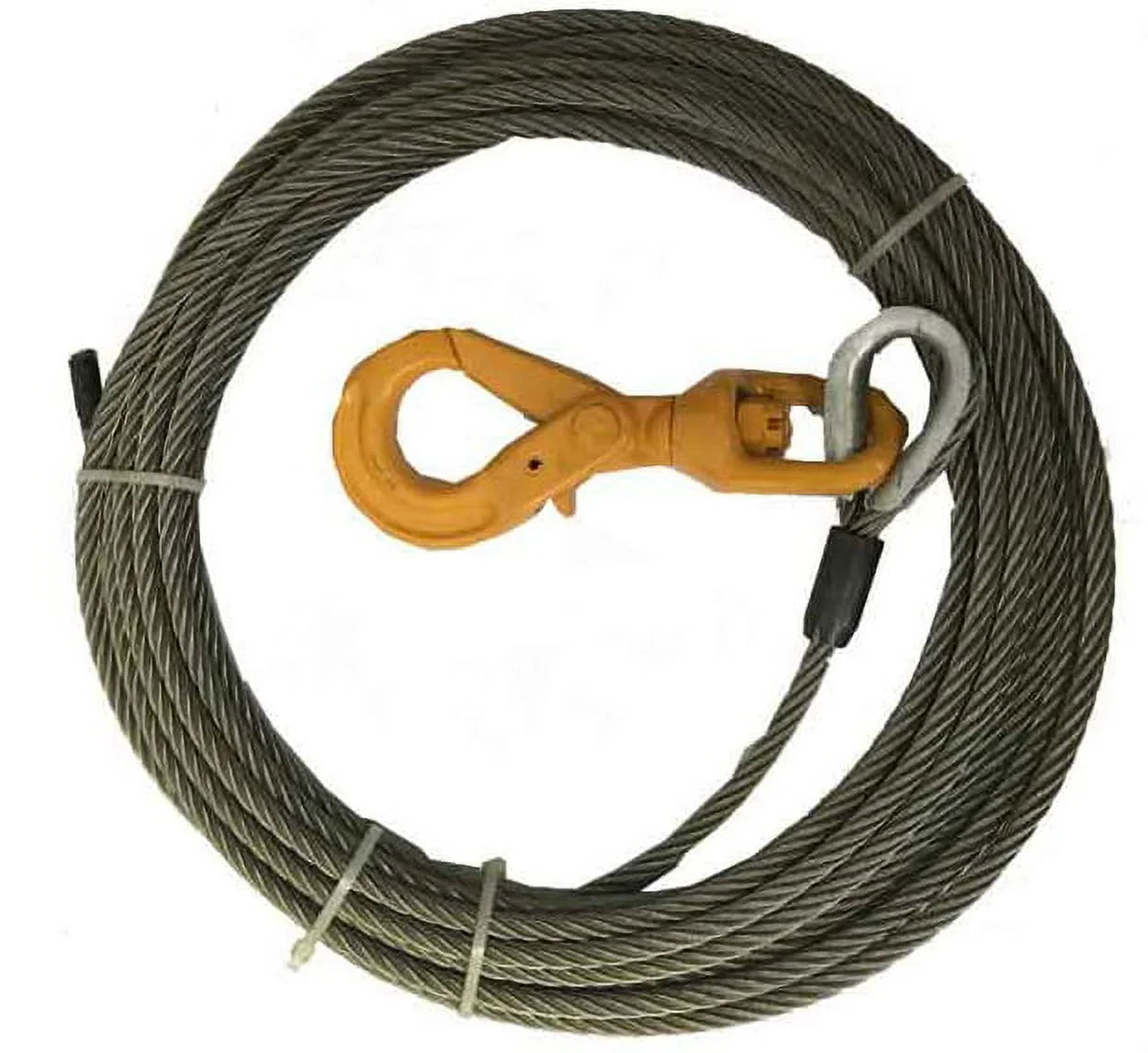 Core Mytee Breaking 15,087 Self Steel Locking, Tow Truck Ultimate Cable Rollback Strength lbs 3/8" Rope Products Winch 75' Wrecker x