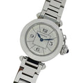 Steel, Quartz, Cartier Watch, Polished (Good) Pre-Owned W3140007, Pasha Miss Stainless Silver, Ladies SS,