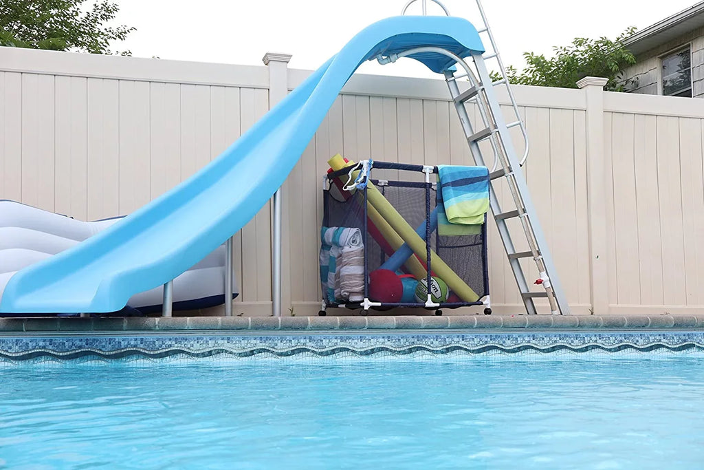 Equipment Kids Large, Blue Holder, Essentially x Bin, Floats Height, Organizer Rolling Balls and Storage Toys, x W 28" Floats, Noodles L Yours (43" Style Mesh Pool 25" H), 563009