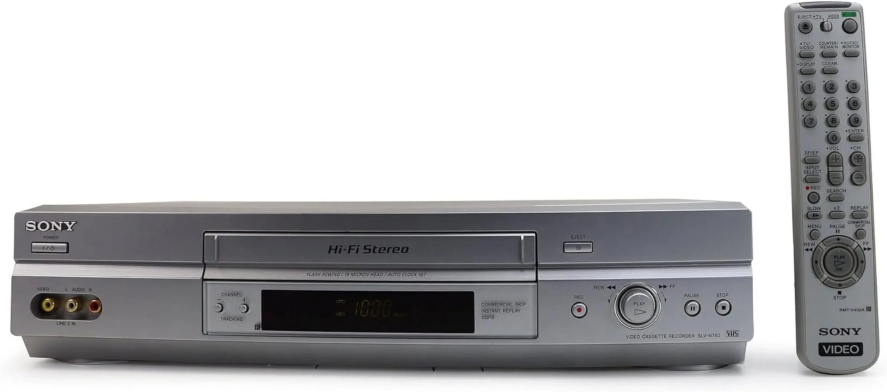 4-Head (Refurbished) Sony Full Chassis Hi-Fi VCR SLV-N750 Restored
