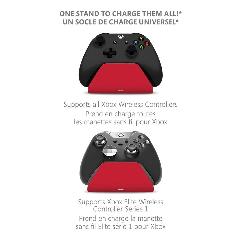Stand Rechargeable Controller Station Red Pulse 1100 Xbox Charging Xbox Xbox for Universal Battery, and with Series Gear Pro One Mah XS Charging