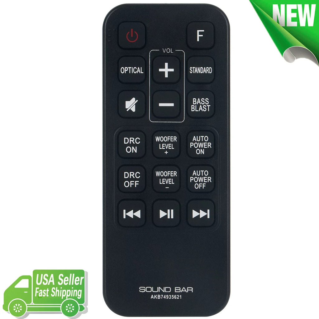 Wireless Replacement SPJ2B-W AKB74935621 SJ2 Control for Sound Remote Bar LG
