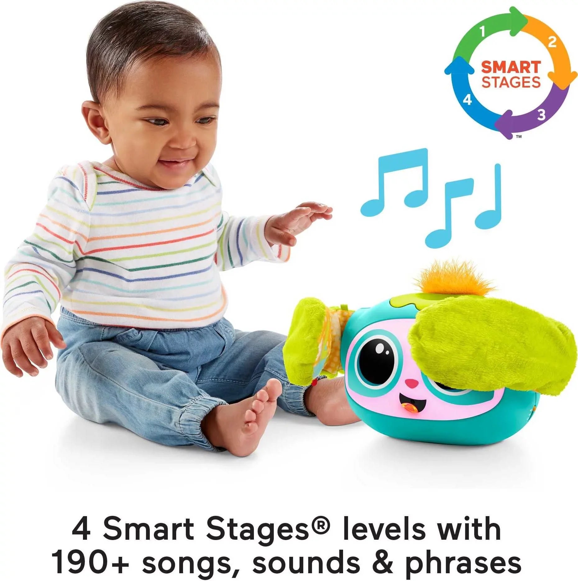 Preschool with Fisher-Price Learning Lights, Music Baby and Toy Toy Rollin’ Toddler Rovee Child and