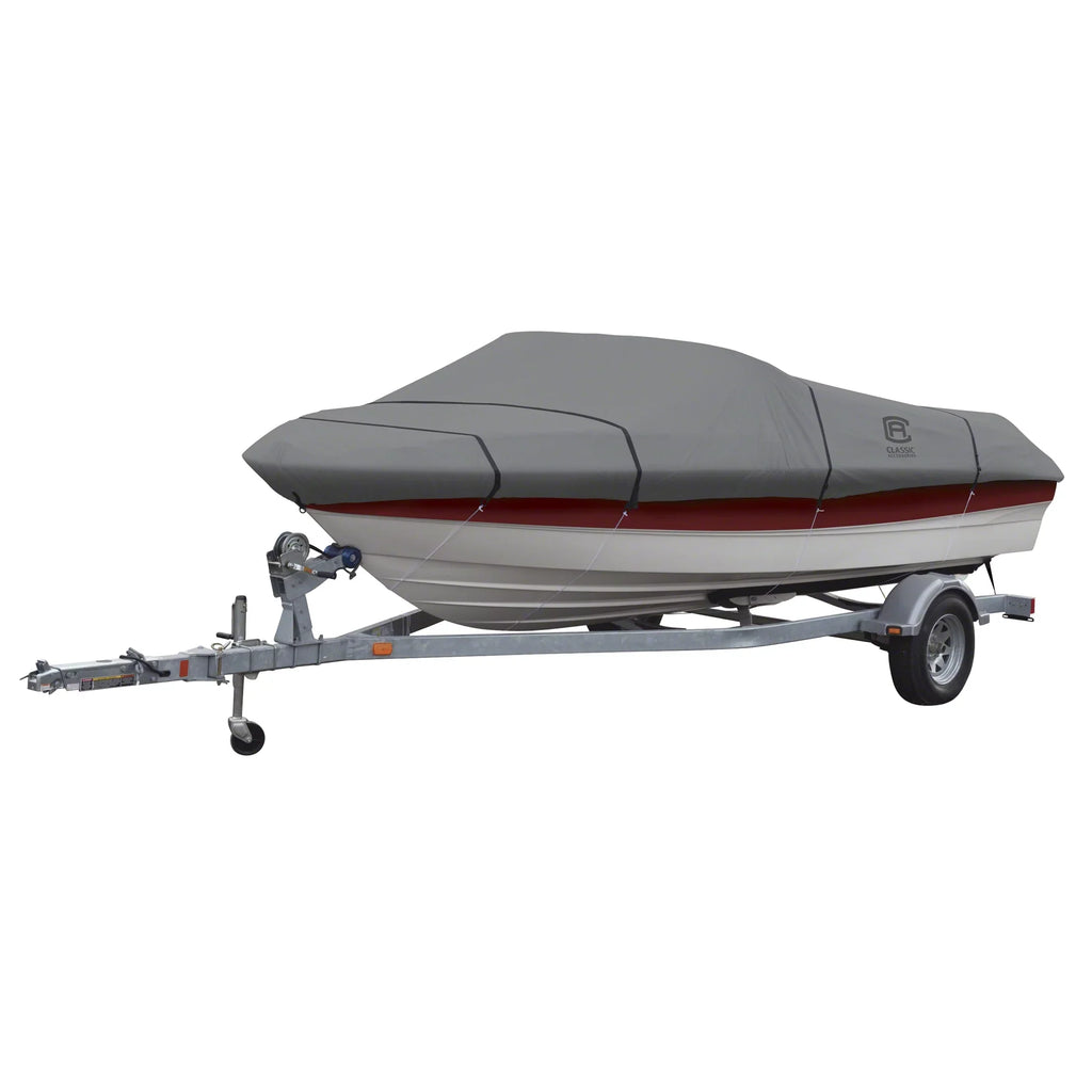 Fits - Boats 16' L C Cover, with 18.5' Fabric, 98" Model RS-1™ Cover All-Weather Ripstop Boat Trailerable Accessories Lunex x Classic Boat W,