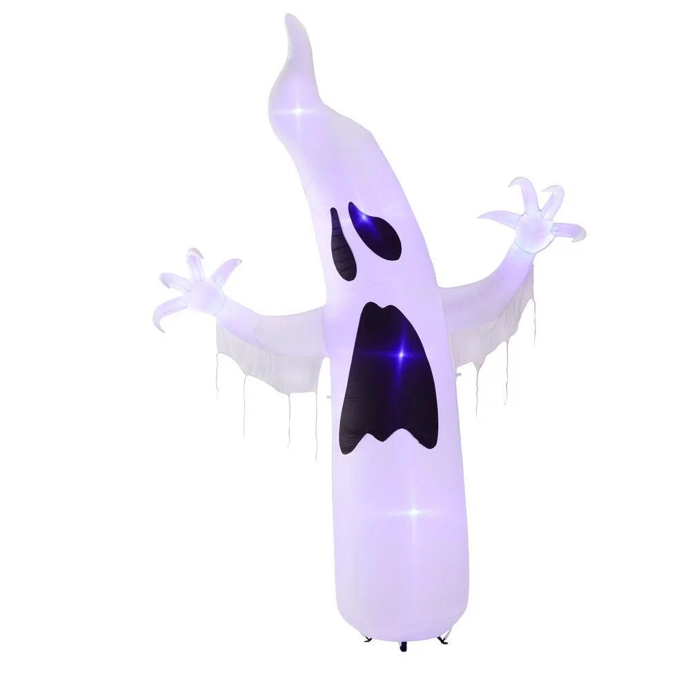 Ghost Short ft. Lightshow Circuit with Halloween Inflatable 12
