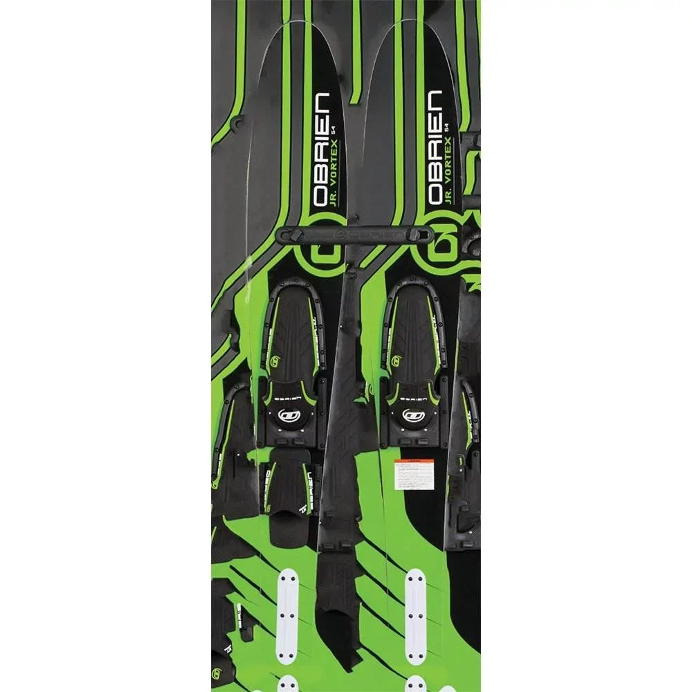 (6 54" Green 7, Pack) Combo Kids Size Size Adjustable OBrien Water Skis, 2-Mens
