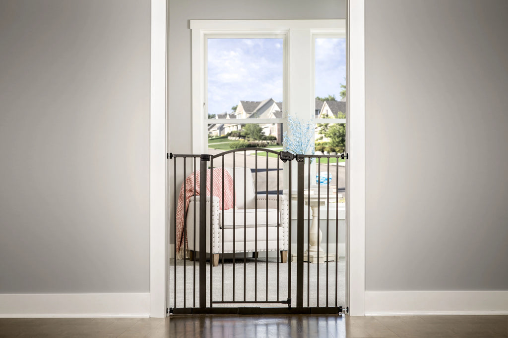 Tall Baby Gate, Regalo 6 24 Months, Arched Gate Décor to Safety Age Group Baby Bronze Extra