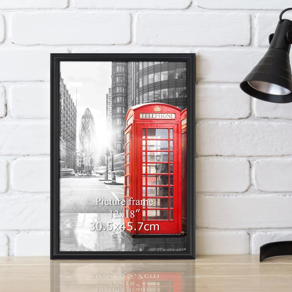 Pack Black Frame Photo 18 12x18 Modern Gallery x Picture Poster 12 for Wall Frames, 4 Poster,