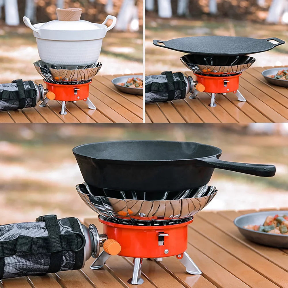 Gas Cooker, Furnace Foldable Electronic Camping Design Hiking Apexeon Stove, Ignition Portable
