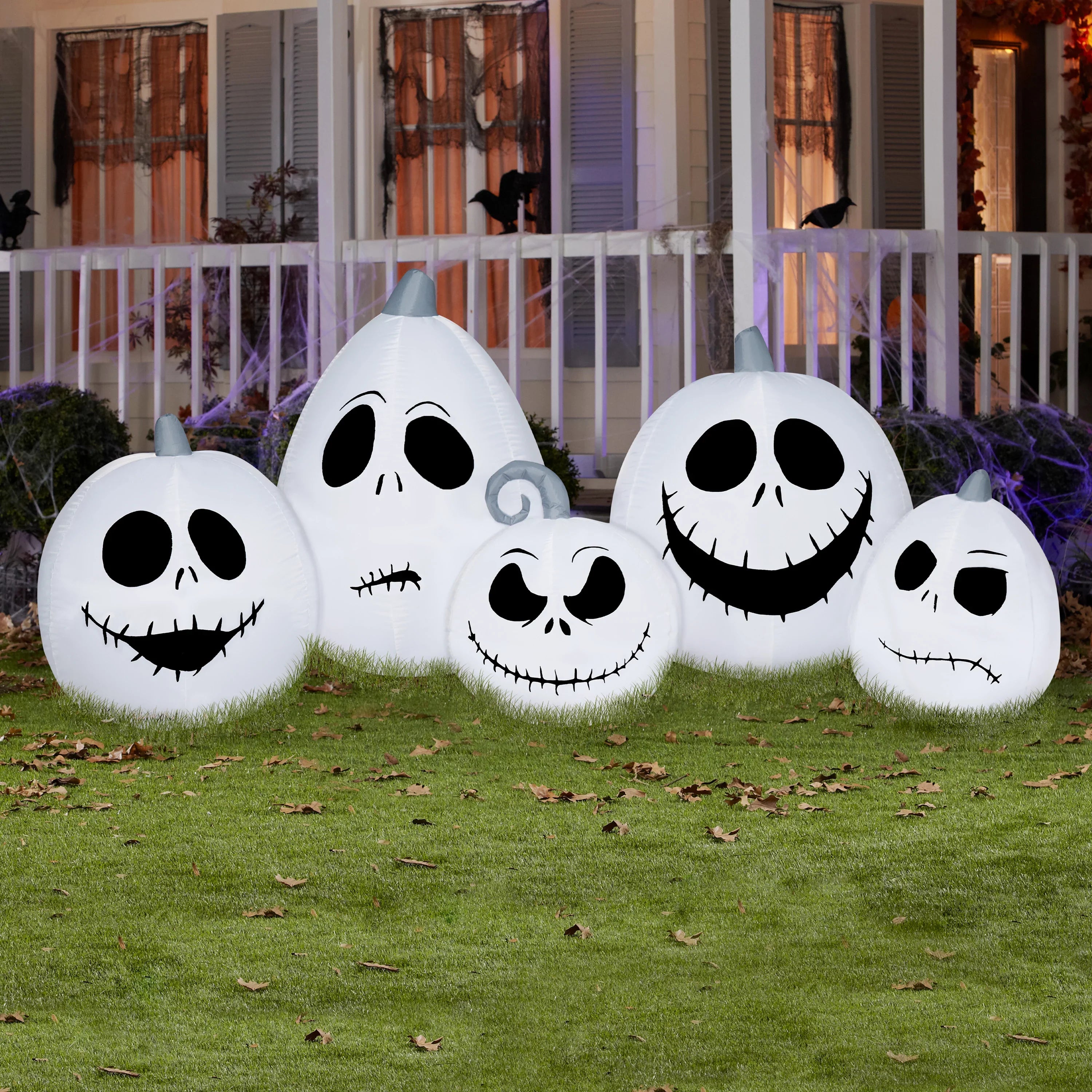 Skellington Airblown Jack Inflatable Pumpkin
