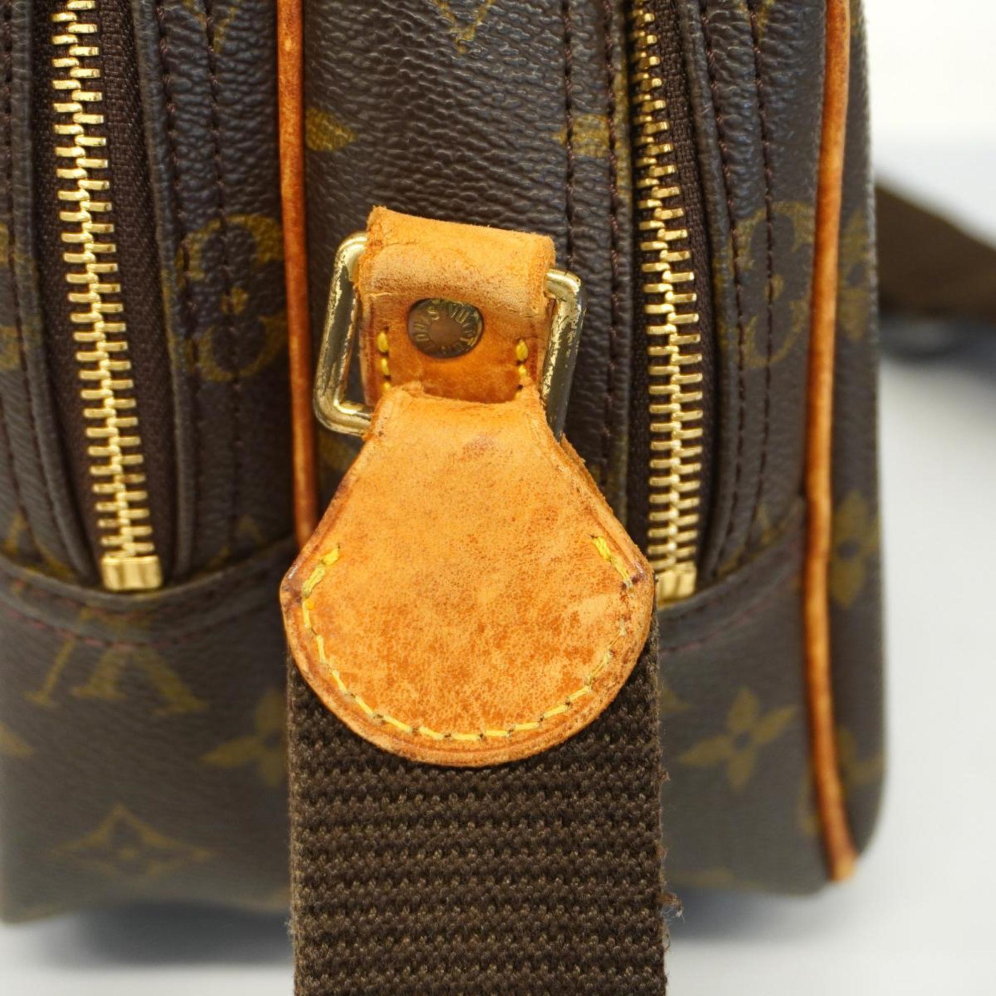 Pre-Owned PM Vuitton M45254 Reporter Monogram (Good) Brown Louis Bag Ladies Shoulder