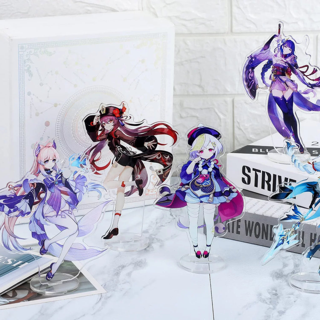Fans' Characters Exquisite Collection Character Acrylic Game Figure,Colorful for Impact Stand and Design (Mona) Genshin