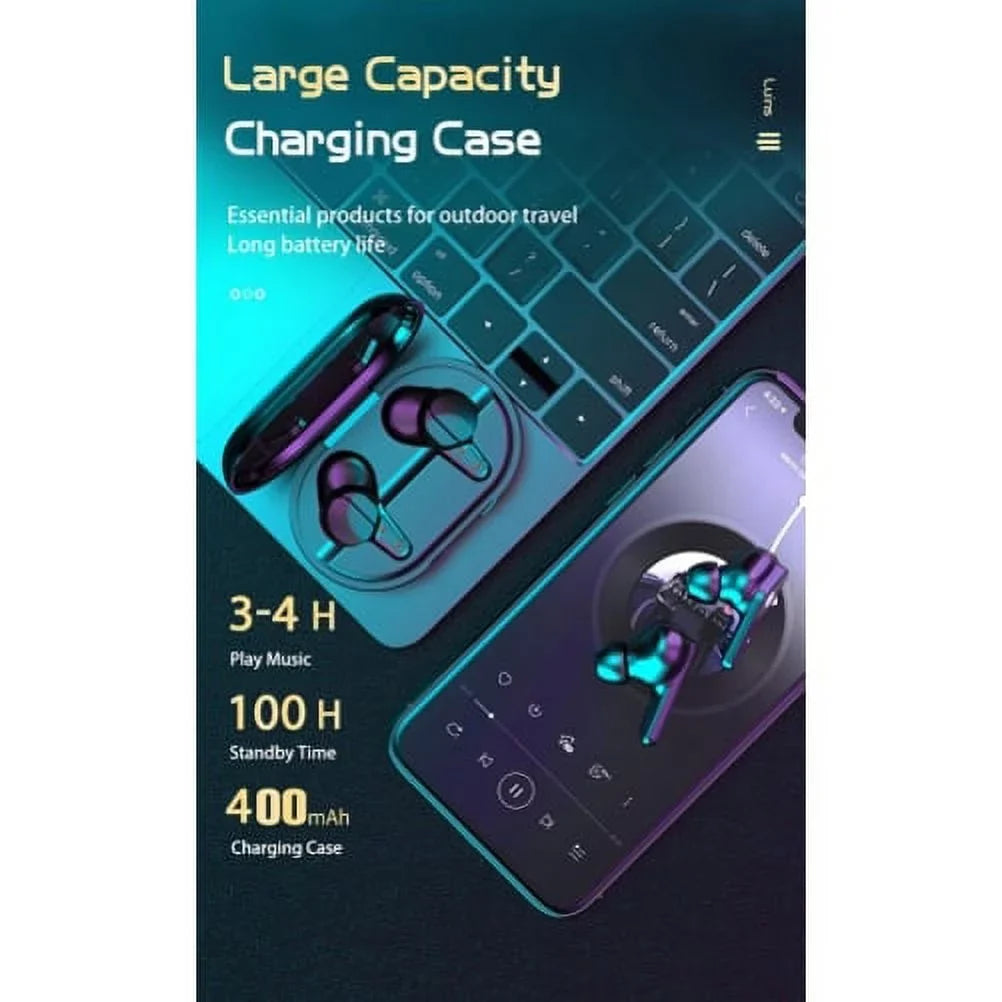 Stereo Max Max (2023) Hands-free Fire Mic Headphones Fire (2023) - Compatible Case Charging for 11 Wireless Tablet TWS With Headset Amazon True 11 Earbuds Earphones Amazon