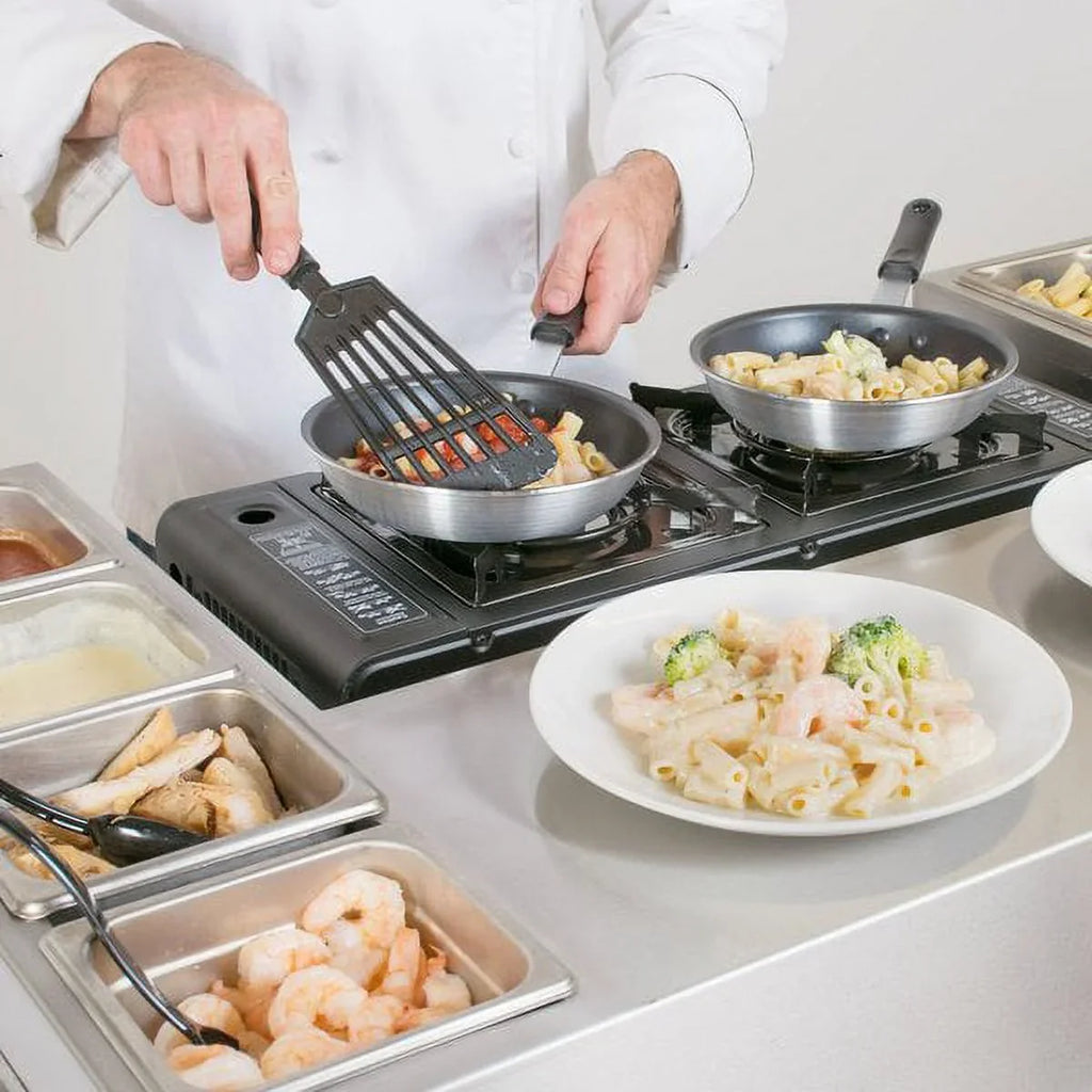 Portable Stove Butane Countertop with Range 2-Burner Brass Performance / Burners High