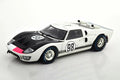 Toy - SC415W Shelby scale Ford White MK Diecast Collectibles Car 1/18 II - Model Shelby 1966 #98, GT-40