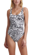 WHITE Printed DKNY Piece Swimsuit, Mesh SOFT US One Side 8