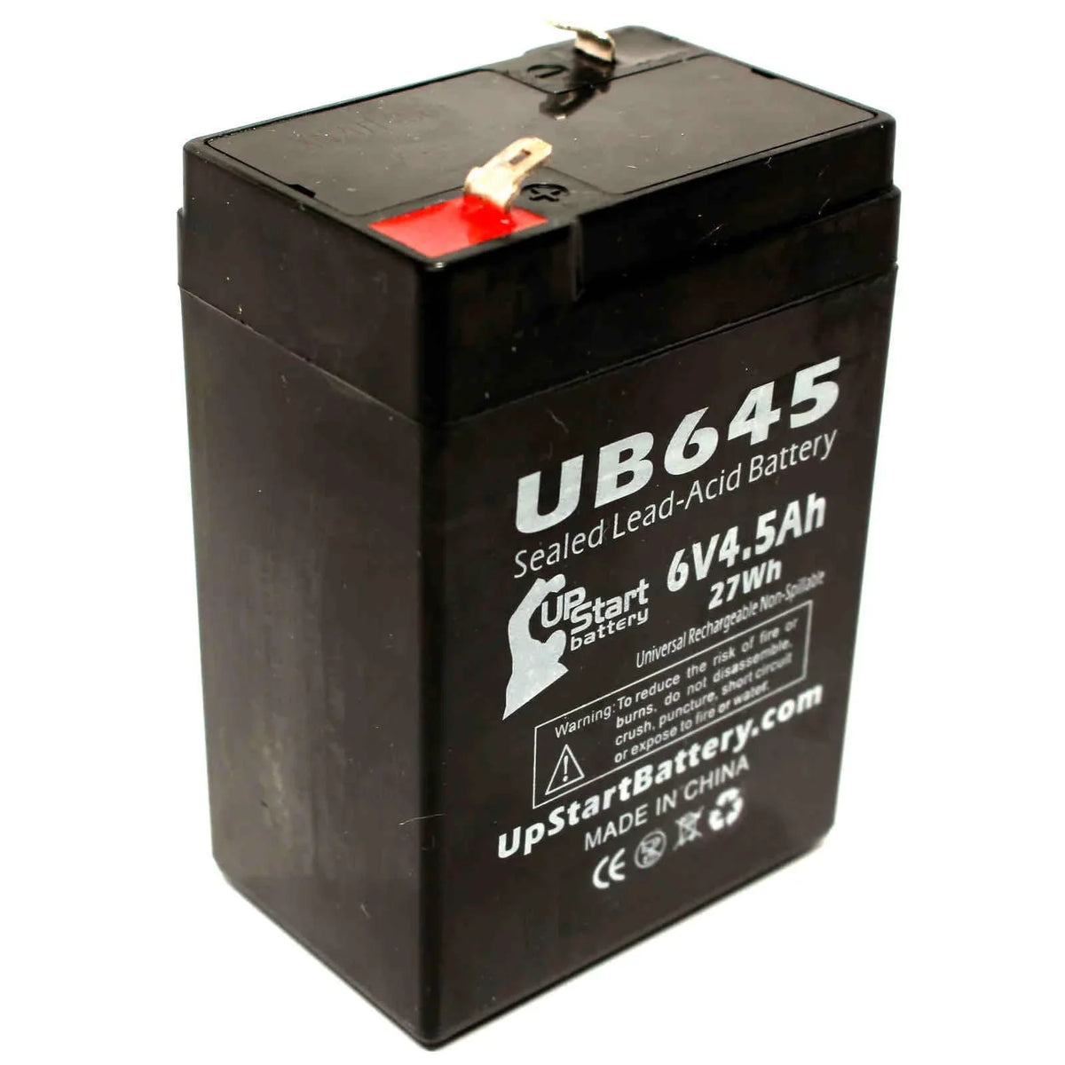'- Includes BCPRO 4500mAh, - Lite Adapters Replacement AGM, to F1 F2 Pack Lead Terminal, 5x SLA) Universal Compatible Battery Terminal Tripp 4.5Ah, Battery 10 850 - UB645 Sealed (6V, Acid F1