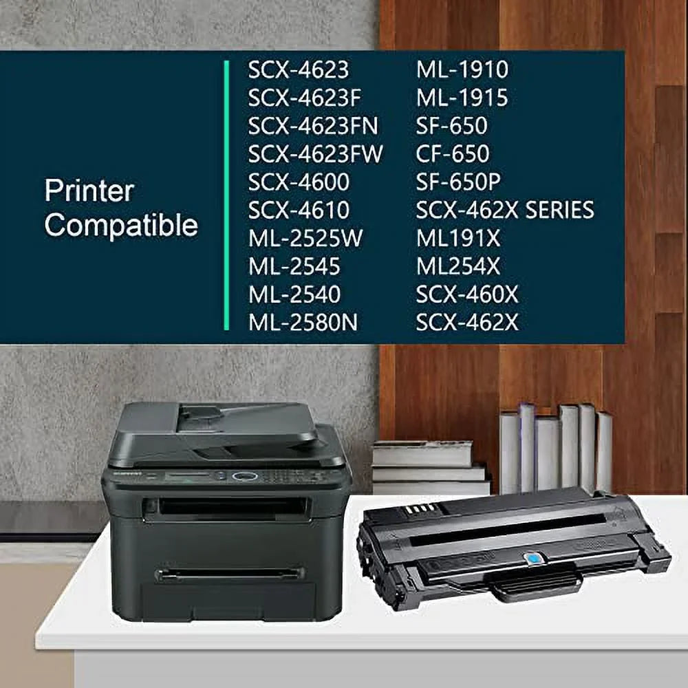 ML-2525 Printer, SCX-4623F SF-650 SF-650P Toner ML-2525W MLT-D105L for ML-2545 Replacement Samsung MLT-D105L SCX-4623FN Toner Pack Black 2 ML-1915 D105L - SCX-4623FW Cartridge 105L
