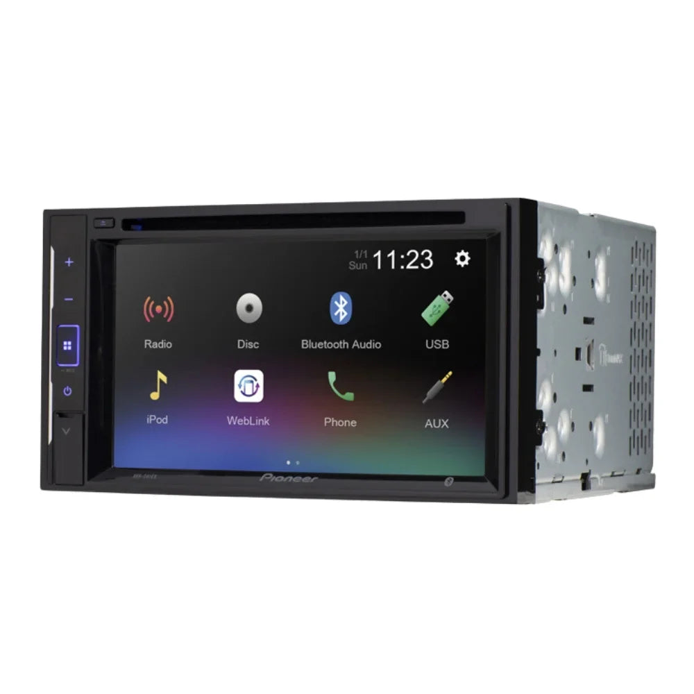 KIT395 Stereo - /Bluetooth Backup Din Bundle Double Pioneer Car 2004-2008 F-150 for with Radio Kit Camera, Mounting Installation and Touchscreen DVD Ford - Kit Multimedia