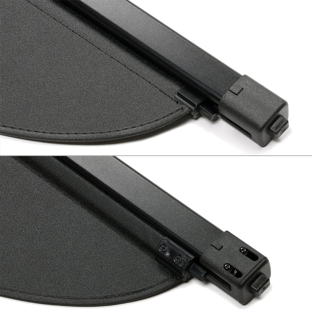 Security Retractable Models Compatible Motorsports PVC Black 2013-2019 All Aluminum Trunk Cover & Cover Ford Rear Cargo Ikon Shield Security With Rod Escape