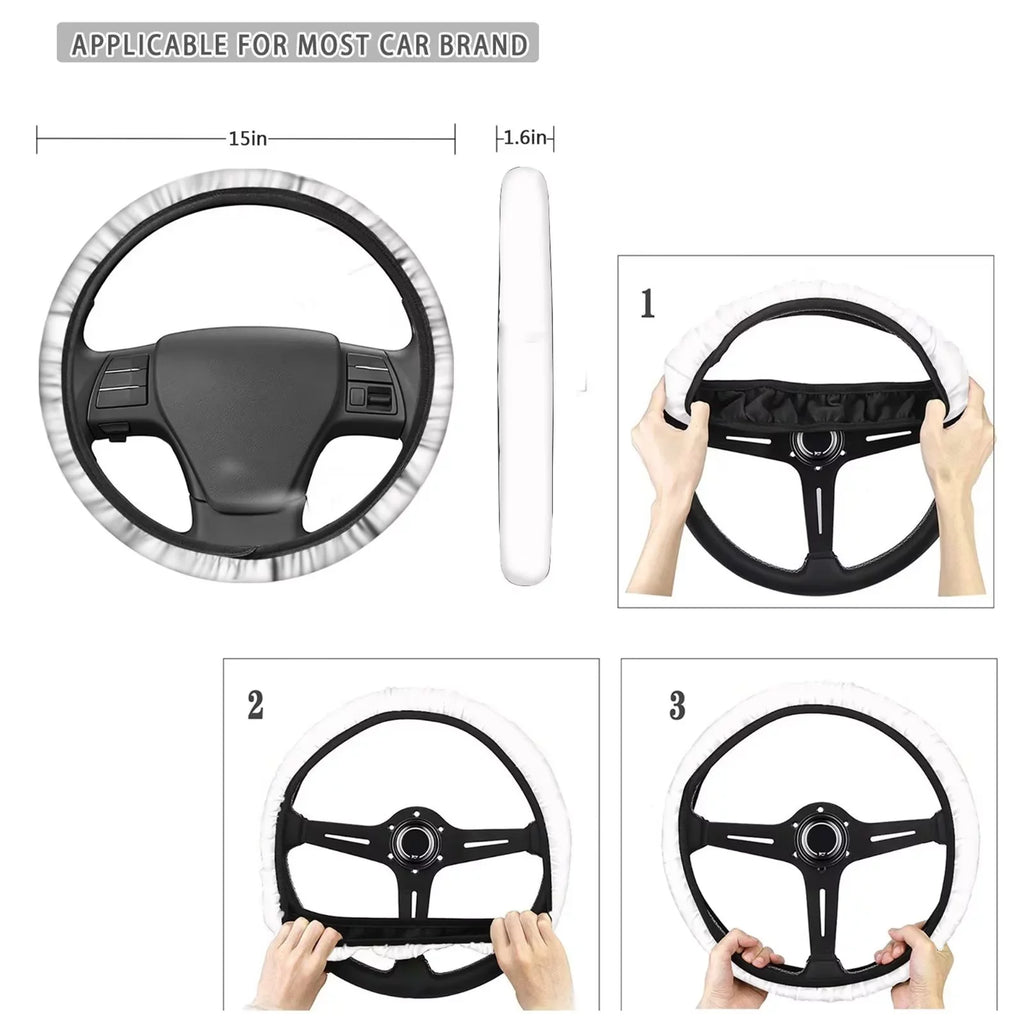 Cover+Auto Console Cover Pad+Center Pad+Front Blanket Sedan Seat Seatbelt Accessories Settring Set Cover AestheticMushroom Back Car Interior 8-Van Binienty Saddle Print of Wheel