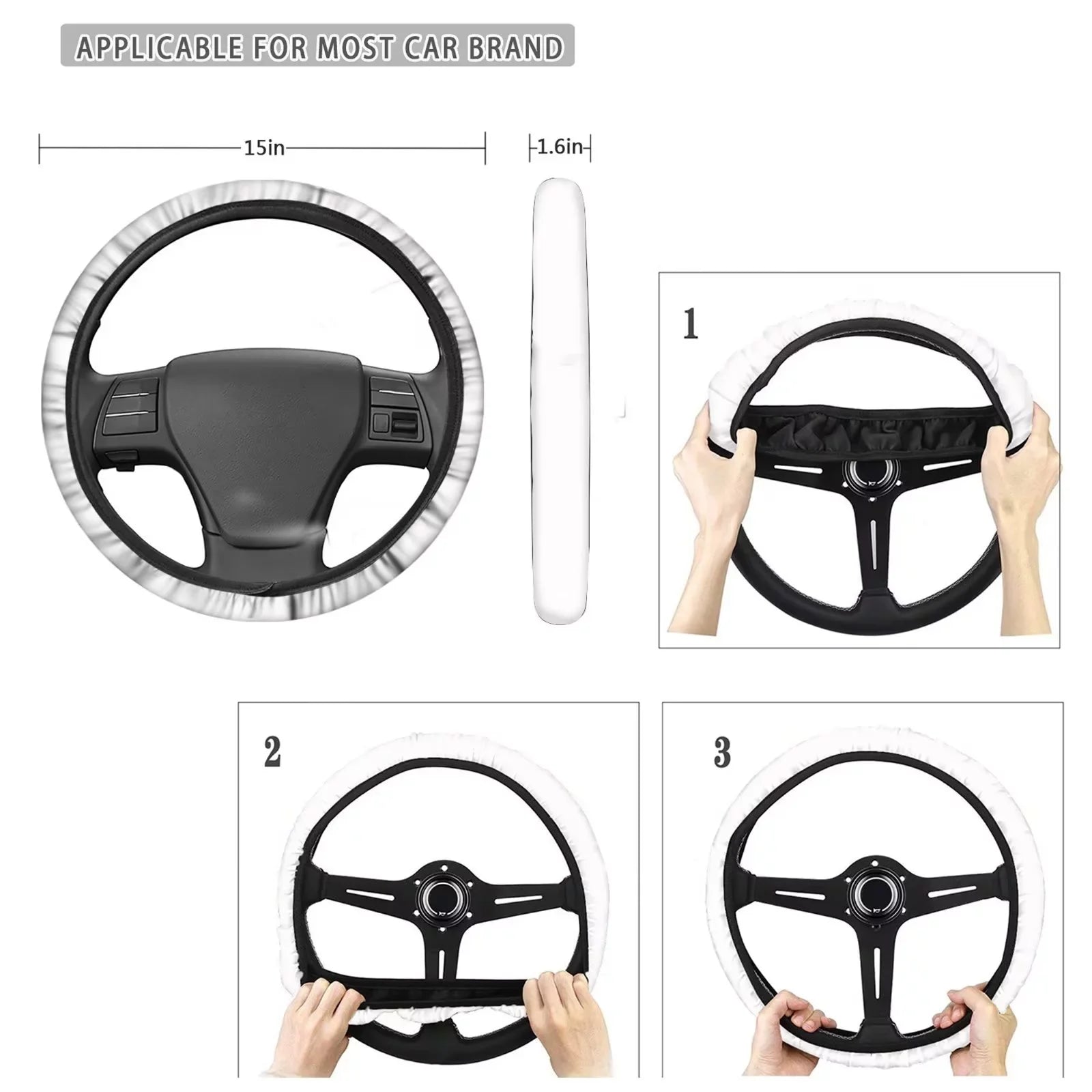 Cover+Auto Console Cover Pad+Center Pad+Front Blanket Sedan Seat Seatbelt Accessories Settring Set Cover AestheticMushroom Back Car Interior 8-Van Binienty Saddle Print of Wheel
