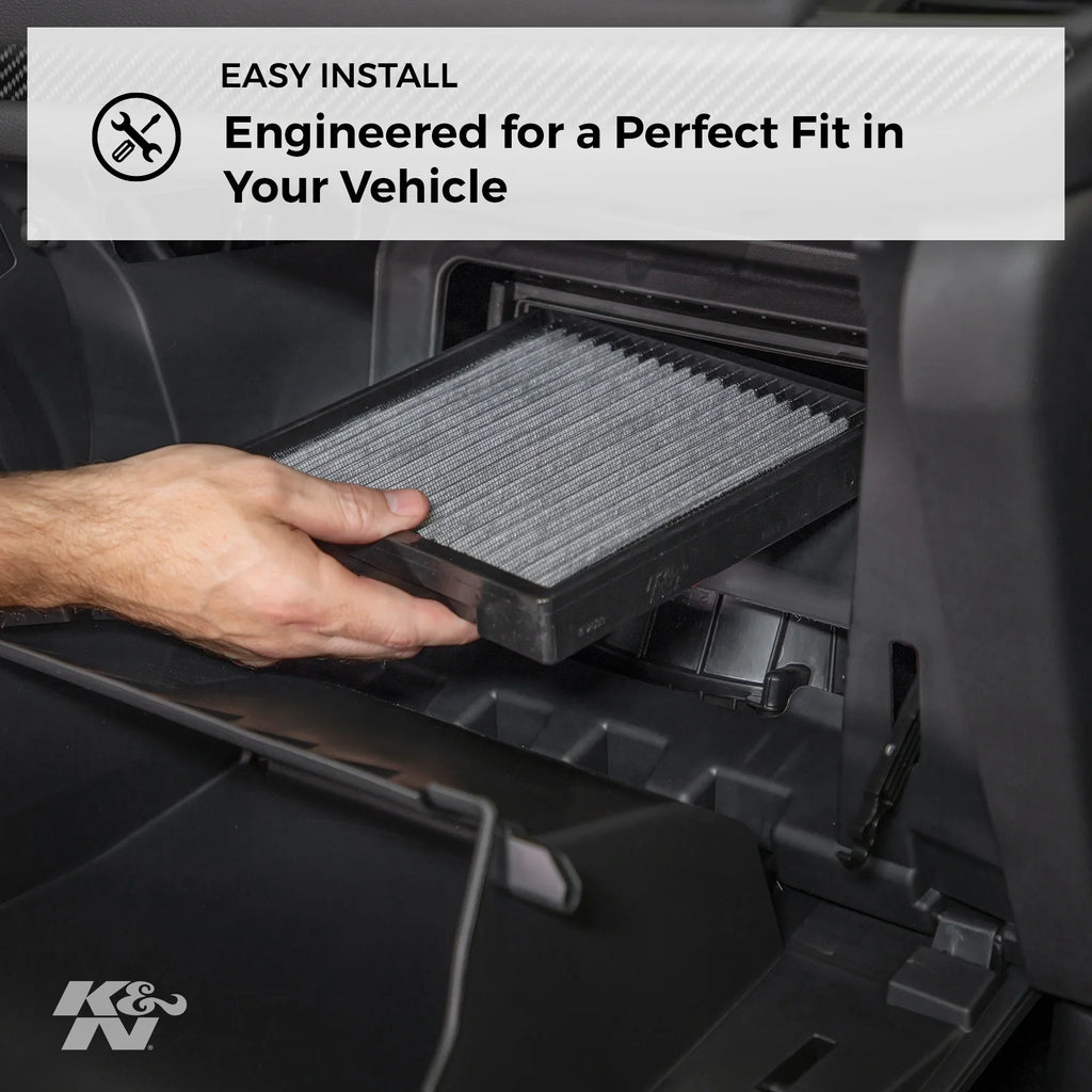 Vehicle Select K&N and Designed Models, Air Filter: VF1013 Cabin Reusable: For 2004-2019 Toyota/Subaru/Suzuki/Scion Washable