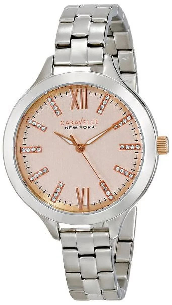 New Caravelle 45L141 Stainless Steel Watch York Ladies