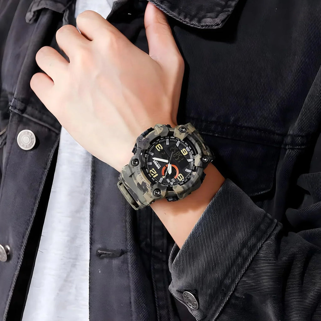S-Shock Multi Digital Watch Men's LED Military Watches Waterproof Function Sports Gosasa Watches… Alarm