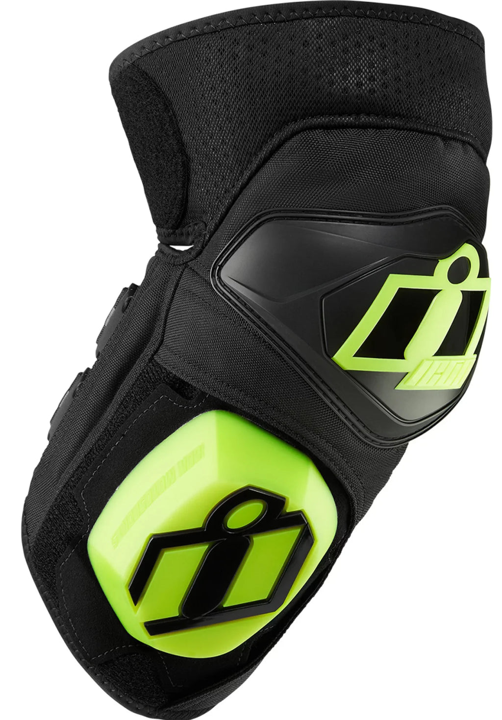 Icon Knee Pads CE Cloverleaf-2 Black/Green SM/XL