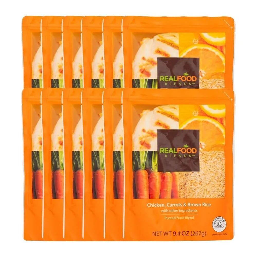 Tube Real - Oz Carrots - 9.4 Fed 12) of Orange Chicken, People for Pouch Meals Brown & (Pack Rice Blends - Food
