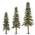 3 White Warm 5' Alpine 4' Set Christmas Set, Lights, 6' Vickerman of Tree LED Artificial Natural
