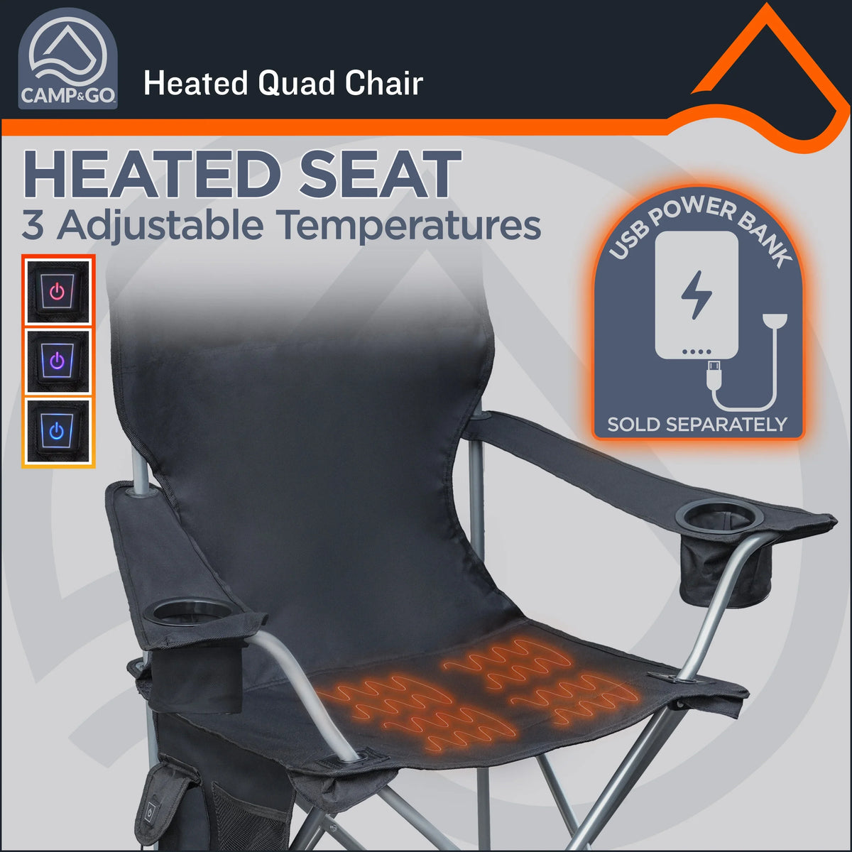 Deluxe Quad chair Heated