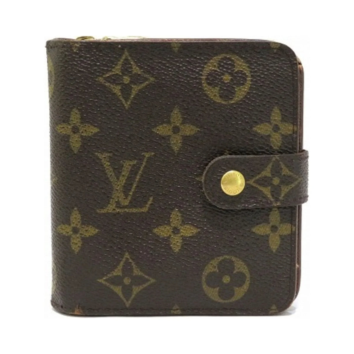 Men's M61667 Louis (Fair) Wallet Zip Vuitton Bifold Women's Compact Monogram Pre-Owned
